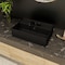 Alfi Brand ALFI brand ABC901-BM Black Matte 24" Modern Rectangular Above Mount Ceramic Sink with Faucet Hole ABC901-BM - alternate 1